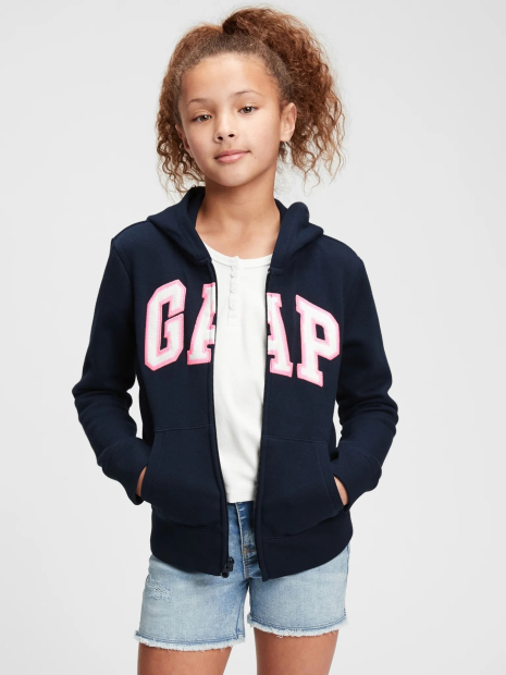 Детская толстовка с капюшоном GAP кофта на молнии 1159836788 (Синий XS)