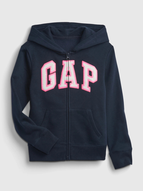 Детская толстовка с капюшоном GAP кофта на молнии 1159836788 (Синий XS)