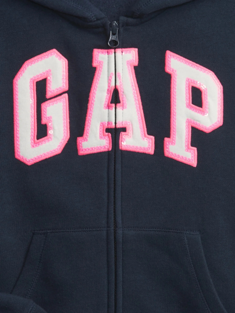 Детская толстовка с капюшоном GAP кофта на молнии 1159836788 (Синий XS)