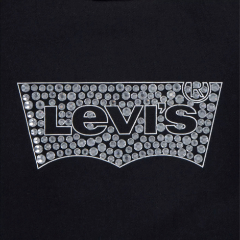 Дитячий світшот Levi's з оздобленням камінням 1159837196 (Чорний M)