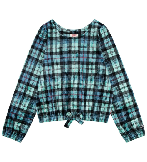 Детская велюровая кофта Levi's 1159837549 (Зеленый M)