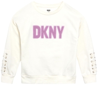 Детский свитшот DKNY с логотипом 1159807199 (Белый, 156-162)