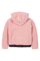 Детская толстовка из шерпы Tommy Hilfiger с капюшоном 1159816794 (Розовый 4)