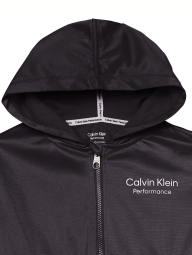 Детское худи Calvin Klein на флисе с полумолнией 1159827648 (Черный S)