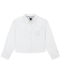 Детская рубашка Tommy Hilfiger с логотипом 1159832480 (Белый S)