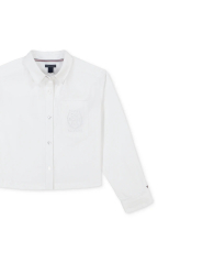 Детская рубашка Tommy Hilfiger с логотипом 1159832480 (Белый S)