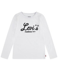 Детский лонгслив Levi's с принтом 1159832551 (Белый 2Т)