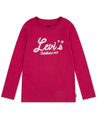 Дитячий лонгслів Levi's з принтом 1159832552 (Рожевий 2Т)