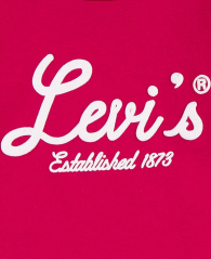Дитячий лонгслів Levi's з принтом 1159832552 (Рожевий 2Т)