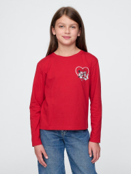Дитячий лонгслів Disney GAP з принтом 1159834707 (Червоний M)