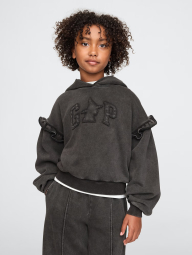 Дитяче худи з логотипом GAP кофта з капюшоном 1159834853 (Сірий XL)