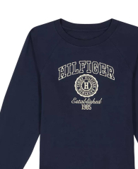 Детский лонгслив Tommy Hilfiger с вышитым логотипом 1159835655 (Синий 2T)
