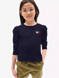 Детский лонгслив Tommy Hilfiger с вышитым логотипом 1159836001 (Синий M)