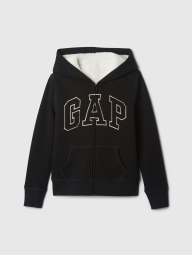 Детская толстовка с капюшоном GAP с подкладкой из шерпы 1159836791 (Черный S)