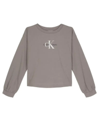 Детский лонгслив Calvin Klein с логотипом 1159837774 (Серый S)