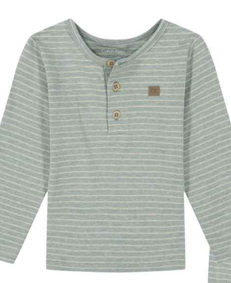 Дитячий домашній комплект Calvin Klein лонгслів та штани 1159838136 (Сірий 12M)