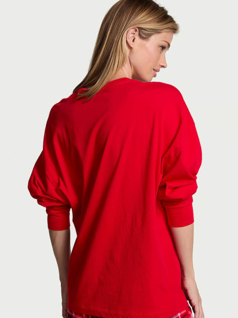 Жіночий лонгслів Victoria's Secret зі стразами 1159841140 (Червоний XXL)