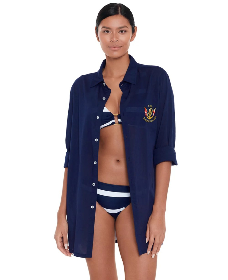 Домашнее платье-рубашка Ralph Lauren 1159842222 (Синий M)