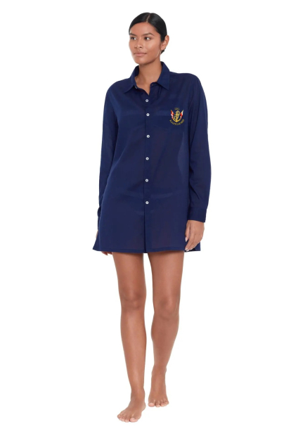 Домашнее платье-рубашка Ralph Lauren 1159842222 (Синий M)