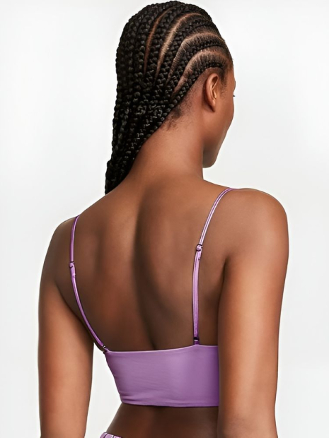 Домашній топ Victoria's Secret укорочена майка 1159846587 (Бэзовий S)