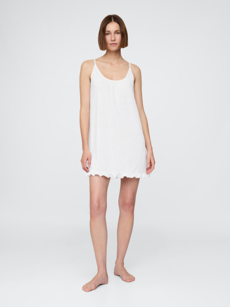 Домашнее платье GAP на бретелях 1159848204 (Белый M)