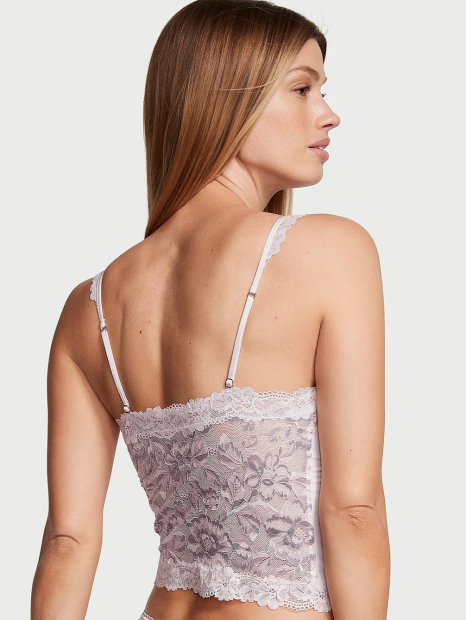Майка жіноча Victoria's Secret з мереживом 1159849111 (Сірий XS)
