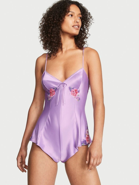 Домашний ромпер Victoria’s Secret с вышивкой 1159849149 (Сиреневый S)