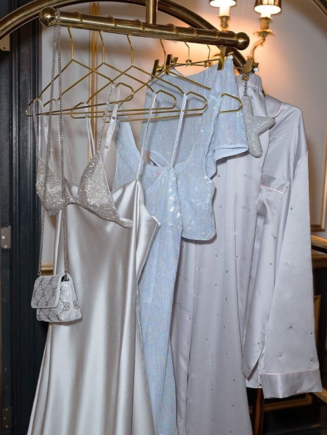 Домашние шорты Victoria’s Secret с пайетками 1159849279 (Голубой XL)