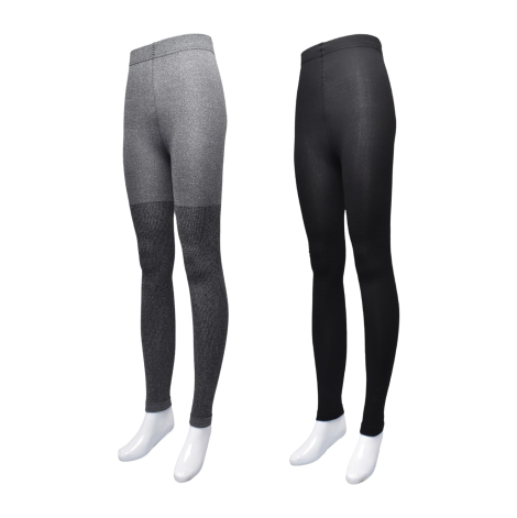 Жіночі колготки без стоп GAP комплект із 2 штук з флісовою підкладкою 1159851215 (Чорний/Сірий M/L)