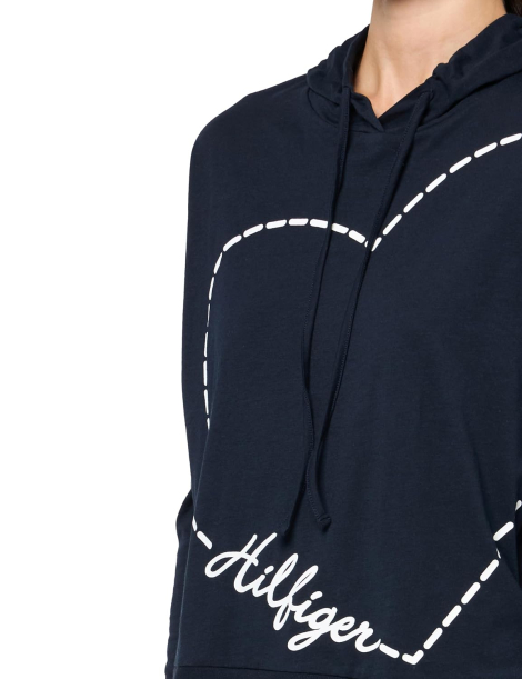 Lounge лонгслів Tommy Hilfiger з капюшоном 1159851613 (Синій XS)