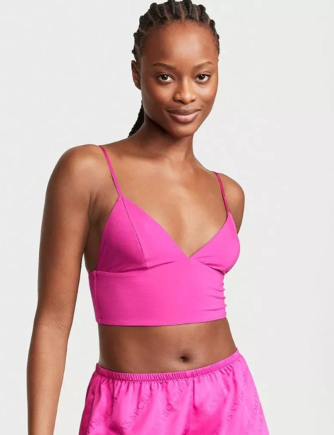 Домашній топ Victoria's Secret укорочена майка 1159852195 (Рожевий XS)