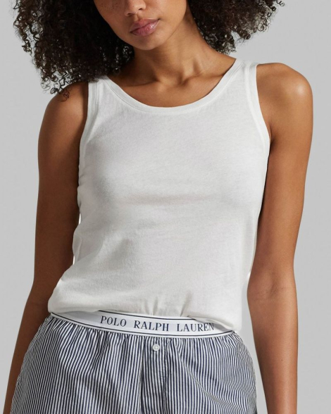 Домашняя майка Polo Ralph Lauren 1159852521 (Молочный M)