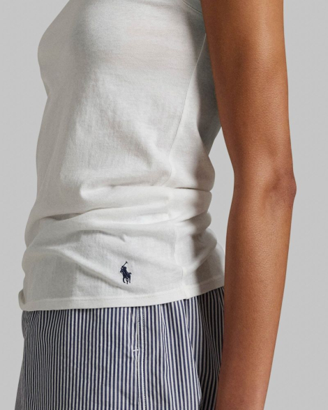 Домашняя майка Polo Ralph Lauren 1159852521 (Молочный M)