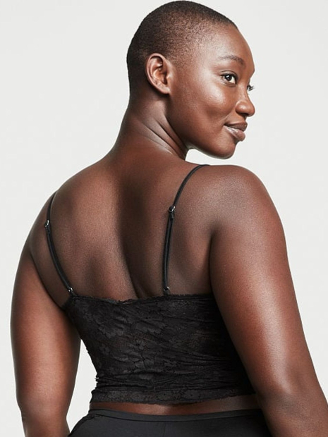 Домашняя укороченная майка Victoria's Secret топ 1159854374 (Черный XXL)