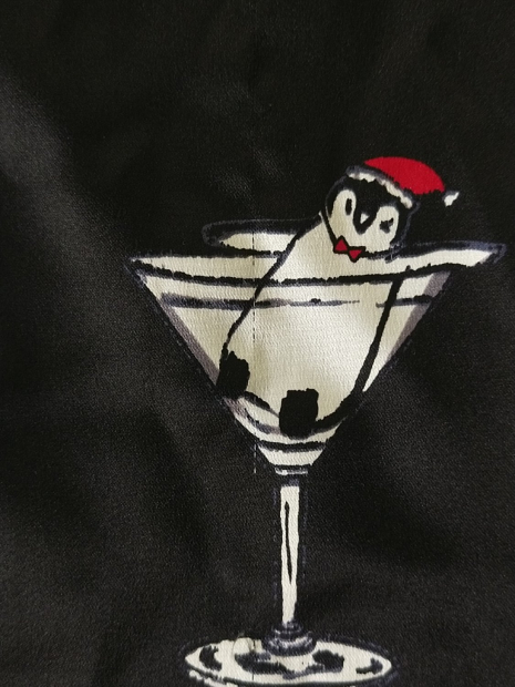 Сорочка для дому та сну Victoria's Secret з принтом 1159855247 (Чорний XXL)