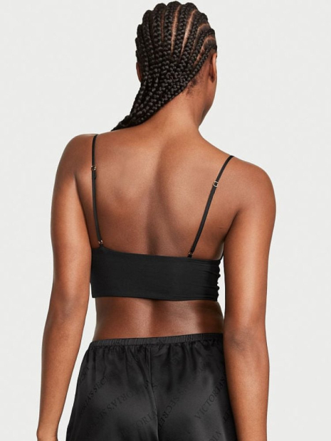 Домашний топ Victoria's Secret укороченная майка 1159855534 (Черный M)