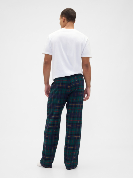 Пижамные фланелевые мужские штаны GAP 1159856306 (Зеленый XXL)
