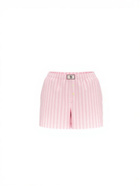 Домашние шорты Victoria’s Secret с логотипом из страз 1159860272 (Белый/Розовый XS)