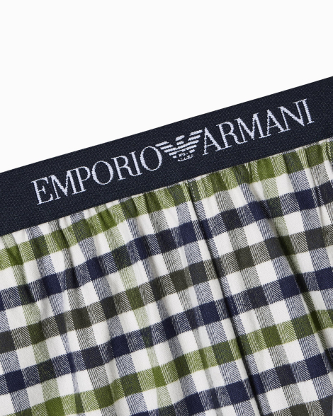 Мужские пижамные штаны Emporio Armani 1159860476 (Синий/Зеленый S)