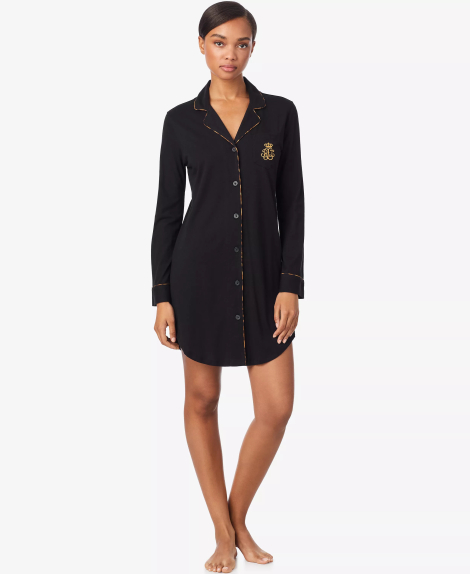 Домашня сукня-сорочка для сну Ralph Lauren 1159861216 (Чорний L)