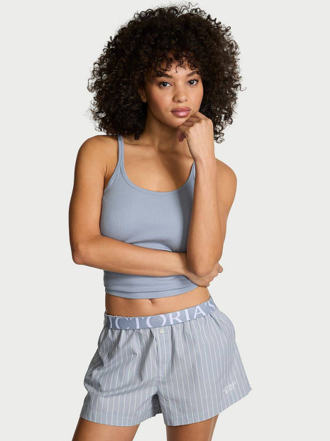 Домашні шорти Victoria's Secret в смужку 1159862244 (Синій XS)