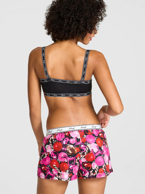 Домашние шорты Victoria's Secret Pink 1161562380 (Розовый/ Красный S)
