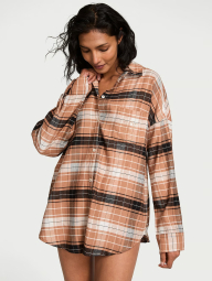 Рубашка для дома и сна Victoria’s Secret 1159838615 (Коричневый S)