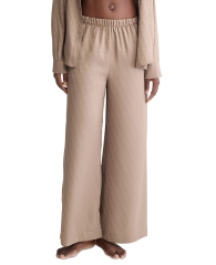 Сатиновые домашние штаны Calvin Klein Wide Leg 1159840829 (Коричневый S)