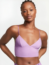 Домашний топ Victoria's Secret укороченная майка 1159846587 (Сиреневый S)