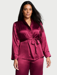 Домашняя рубашка на запах Victoria’s Secret 1159847078 (Бордовый M)