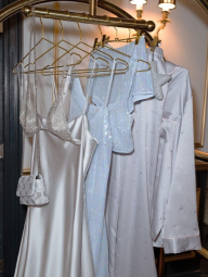 Домашний топ Victoria's Secret с пайетками 1159849281 (Голубой S)