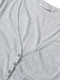 Домашний лонгслив Victoria's Secret в рубчик 1159852194 (Серый XL)