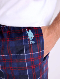 Мужские флисовые домашние штаны U.S. Polo Assn 1159853433 (Синий L)
