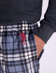 Мужские флисовые домашние штаны U.S. Polo Assn 1159854536 (Серый L)